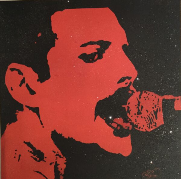 FREDDIE MERCURY DIAMOND DUST RED